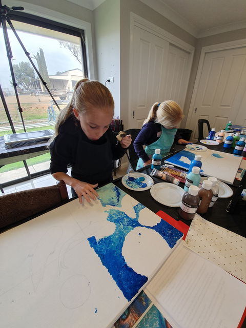 School Holidays - Kids Art Class - Painting - Restaurant Guide 1