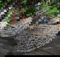 Weaving Woven Basket with Leather Handle - Restaurant Guide