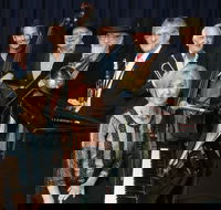 The Caxton Street Jazz Band in the Swigmore Hall at Robert Channon Wines - Restaurant Guide