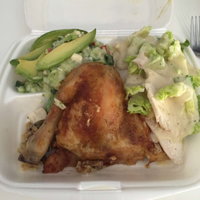 Flaming Healthy Charcoal Chicken  Salad