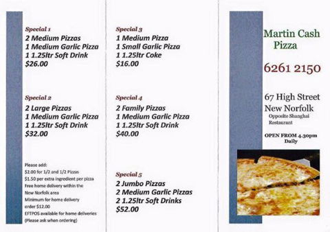 Martin Cash Pizza - Restaurant Guide 0