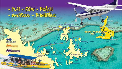 Scenic Flight - Great Barrier Reef, Heart Reef, Whitehaven Beach & Hill Inlet! - Restaurant Guide 0